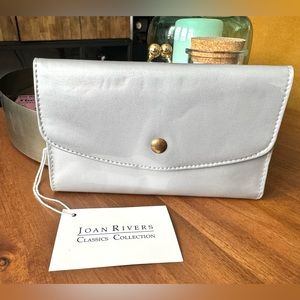Joan Rivers Collection Patent Leather Silver Wallet